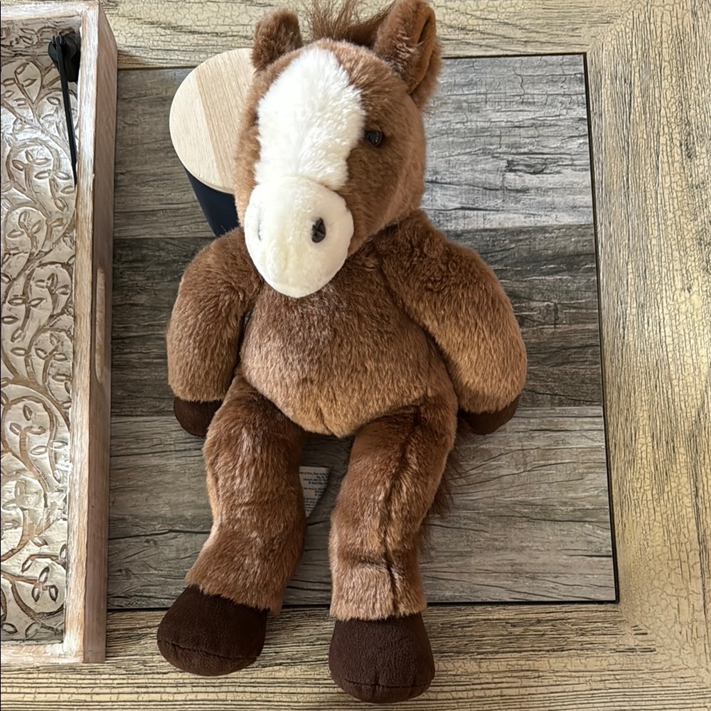 Build-A-Bear Brown and White Plush Horse Toy - Picture 4 of 4